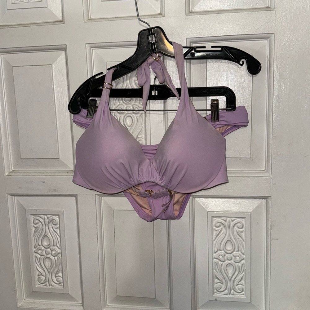 Victoria’s Secret Light Purple Padded Push Up Top With Matching Bottoms